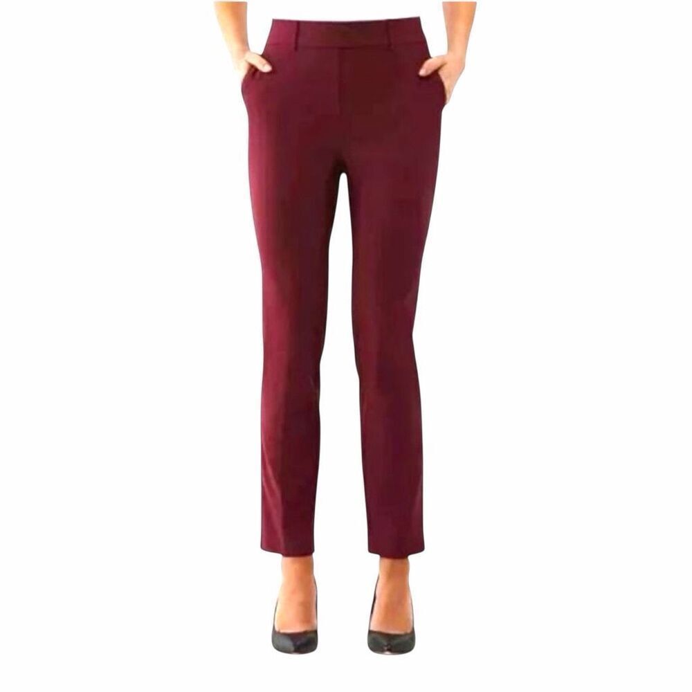 Rafaella Women’s Millennium Stretch Pants Size 12 Windsor Wine